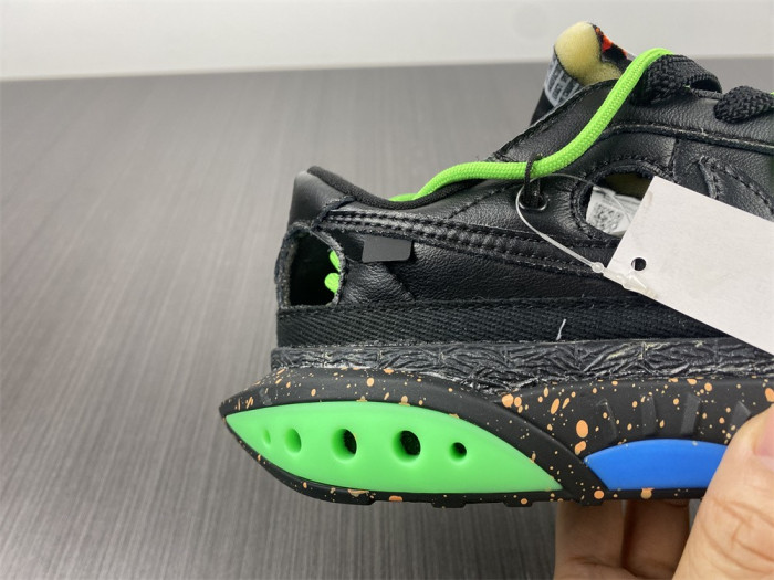 Off-White x Nike Blazer Low "Black / Green" DH7863-001